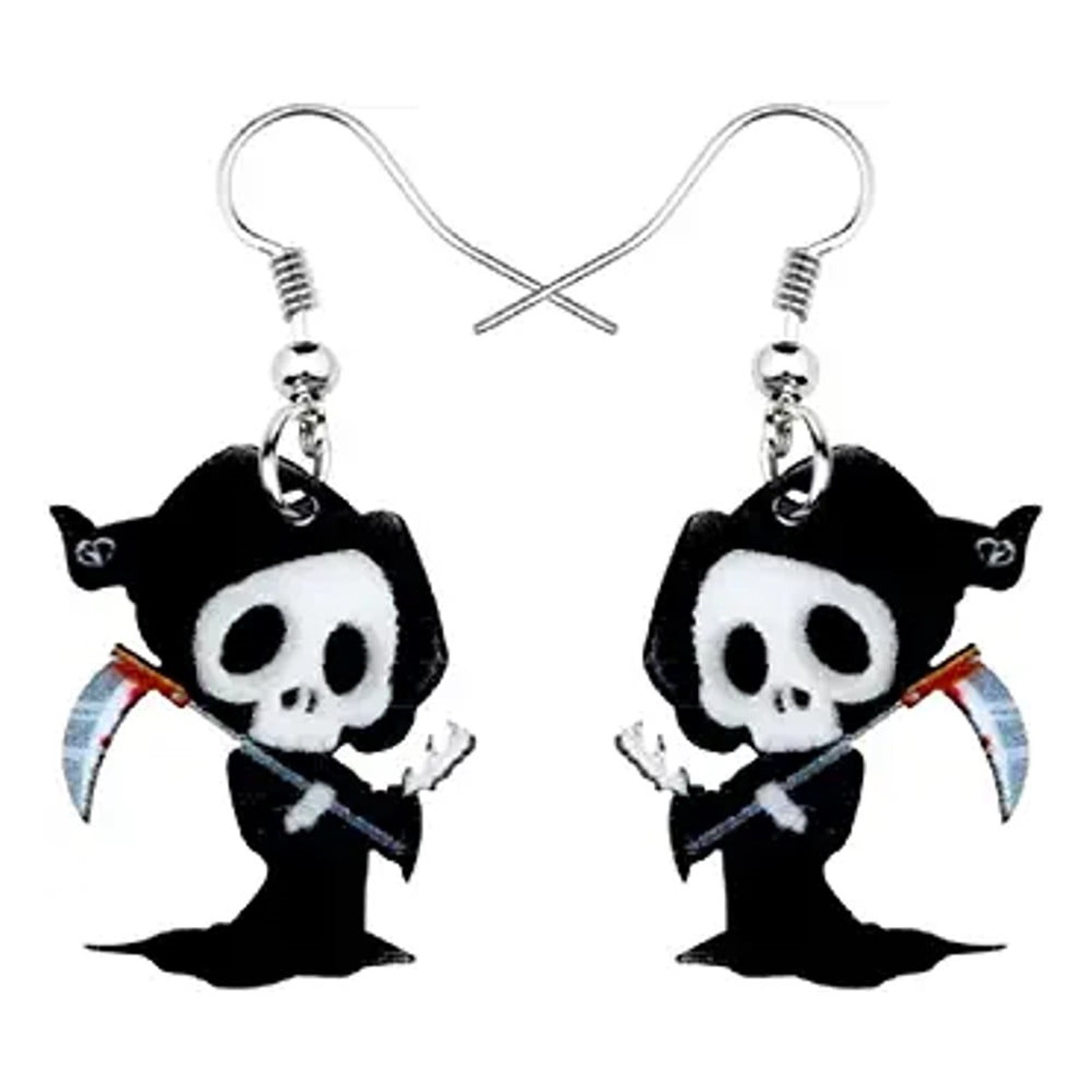 SUSHANG Halloween Earrings Halloween Beautiful Angel Earrings Dangle Witchcraft Goth Gothic Kawaii Gift*1 Pair